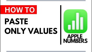 How to Paste Only Values in Apple Numbers Mac Shortcut!