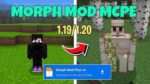 Morph Mod for Minecraft Pe 🤩 | Morph Mod 1.19/1.20