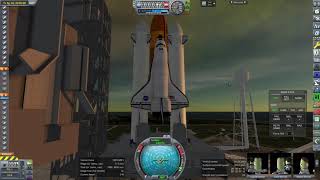 Realism Overhaul in KSP 1.8.1 - Shuttle with New Glenn Boosters