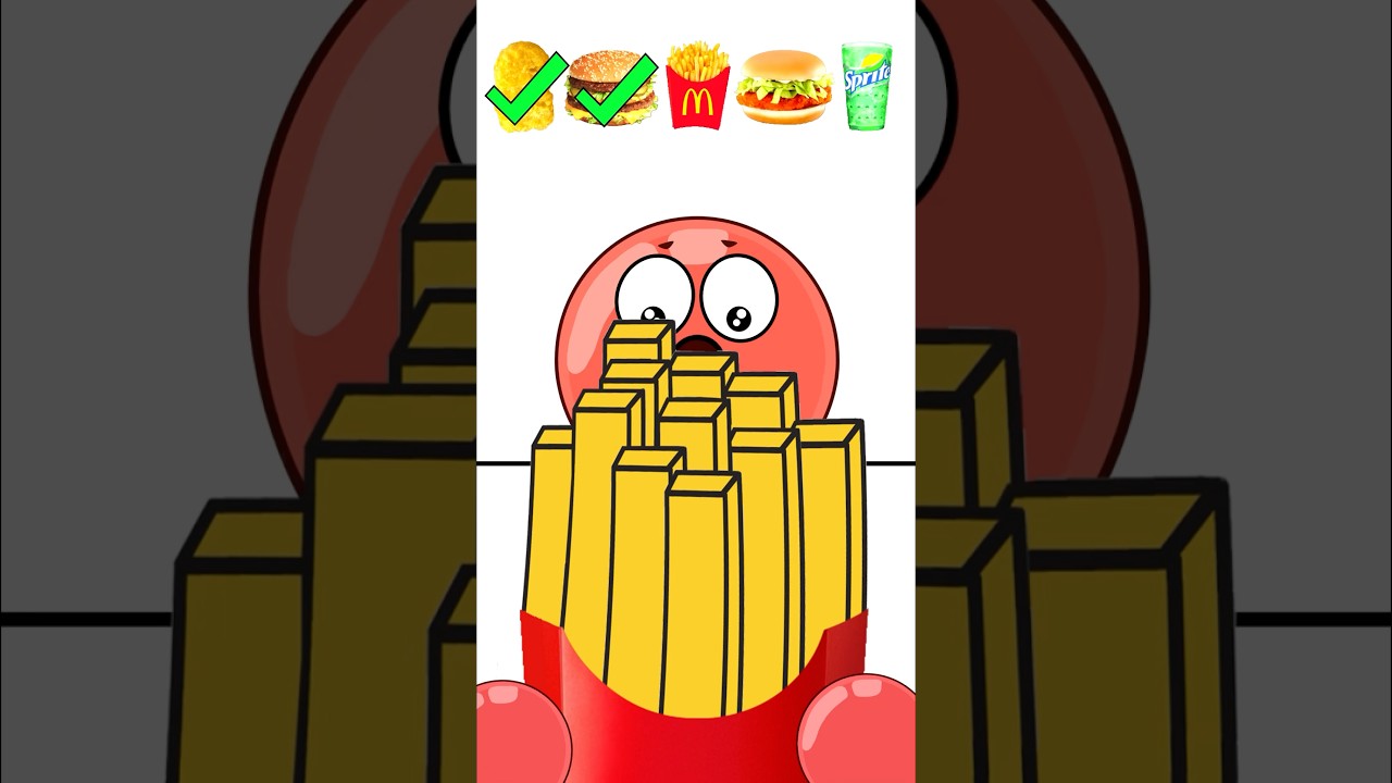 Giant McDonalds ASMR!? 🤤 - Red Ball 4 Animation (w/ @LukeDidThat) #asmr #eatingshow