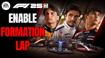 How to Turn ON Formation Lap in F1 25