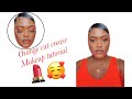 Orange cut crease makeup tutorial + let’s chit-chat about skin💄