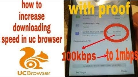 How to increase downloading speed in UC browser | Ad free UC browser