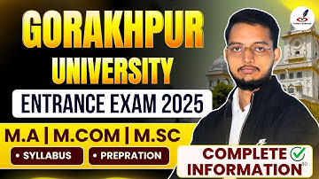 Gorakhpur University MA, M.Com, M.Sc Entrance Exam Syllabus 2025 |DDU PG Entrance Exam 2025 Syllabus