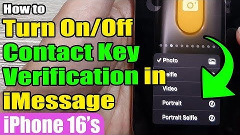 🔒 How to Turn On/Off Contact Key Verification in iMessage 📱 iPhone 16/16 Pro Max | iOS 18