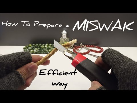 Video: how to peel and prepare a Miswak