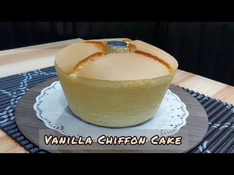 RESEP DASAR CHIFFON  CAKE|BASIC VANILLA CHIFFON CAKE