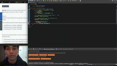 Tugas 2 Membuat Program Sederhana Menggunakan Operator Statement IF