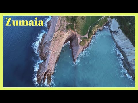 Zumaia Flysch (UNESCO), Basque country / Drone Spain / Parrot Anafi cinematic 4K