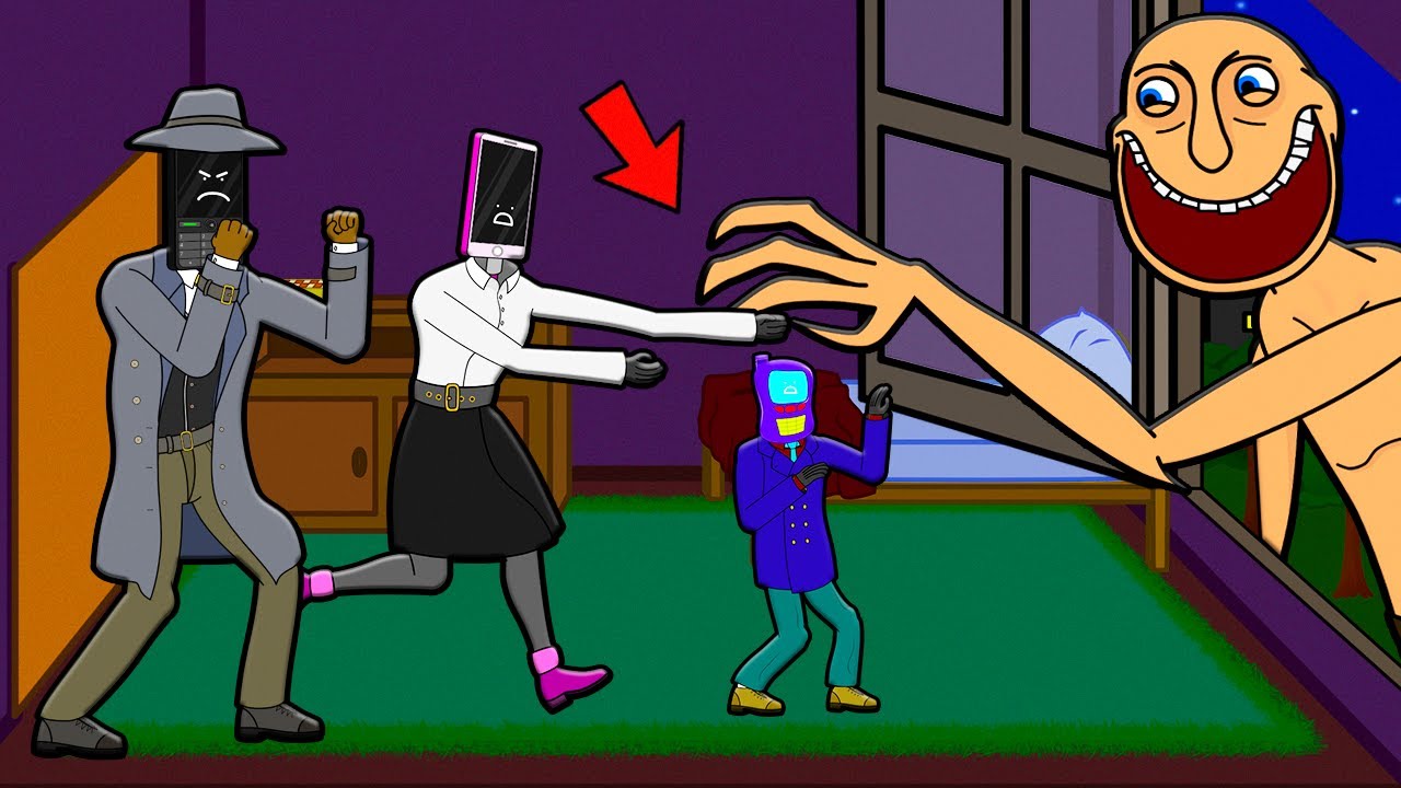 THE MAN FROM THE WINDOW VS FAMILY PHONE MAN & WOMAN! Skibidi Toilets Cartoon Animation