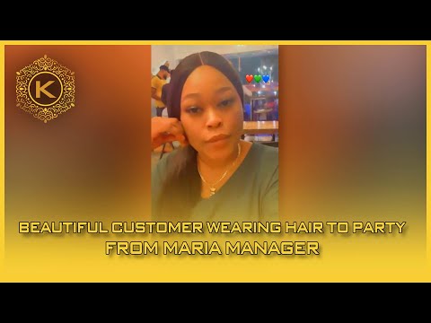 Video Beautiful Customer Wearing Hair To Party From Maria Manager 56