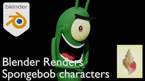 Blender Render #45 - Spongebob Characters (November 2020)
