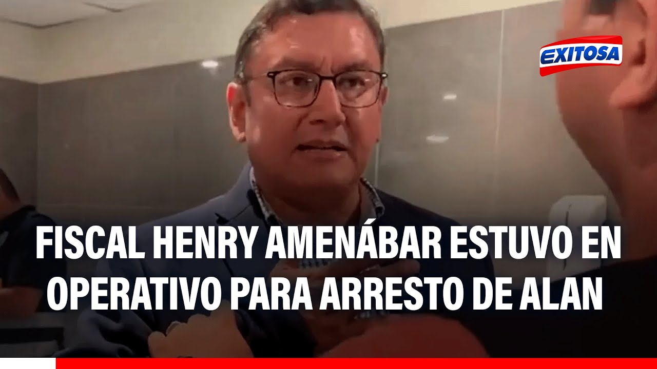 🔴🔵 Fiscal Henry Amenábar estuvo en operativo para arrestar a Alan García y permitió polémico suceso