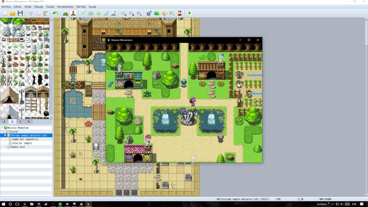 Mapas de prueva con el RPG Maker MV - YouTube