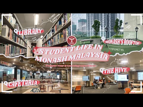 #EuVlog [2] ???? STUDENT LIFE IN MONASH MALAYSIA || Campus Tour + Learning