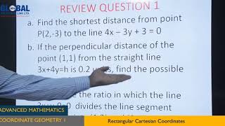DARASA ONLINE: EPISODE 91 ADVANCED MATHS (COORDINATE GEOMETRY - RECTANGULAR CARTESIAN COORDINATE)