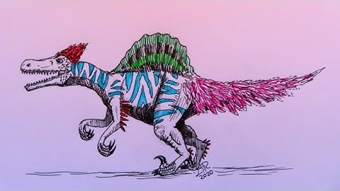 How to Draw Spinoraptor level 40 from Jurassic World the Game
