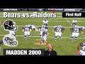 Madden NFL 2000 Chicago Bears vs Oakland Raiders Game (First Half)