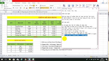 BÀI TẬP EXCEL VỀ HÀM VLOOKUP