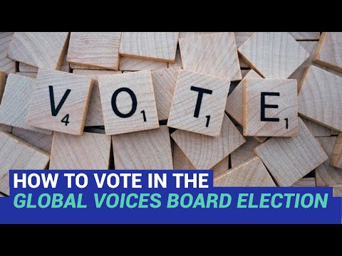 How to vote in the Global Voices 2023 board election