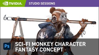 Creating Monkey Character Concept Art in Adobe Photoshop w/ Ahmed Aldoori