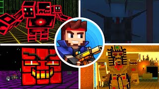 Pixel Gun 3D - All Bosses (Boss Fights) | 1080P 60 FPS