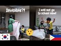 Invisible Prank on my Korean Filipino Brother| International Siblings