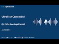 Ultratech cement ltd q4 fy202324 earnings conference call