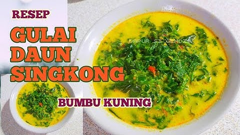 RESEP GULAI DAUN SINGKONG BUMBU KUNING LEZAT || IDE MASAKAN SEHARI-HARI