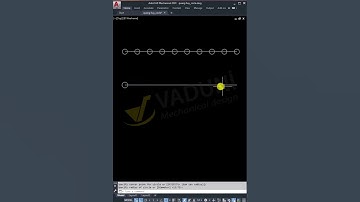 Cách copy chia đều đối tượng nhanh trong AutoCAD #vadunishort #họcautocad #autocad