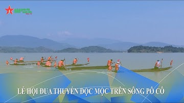 Lễ hội đua thuyền độc mộc trên sông Pô Cô