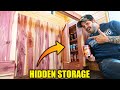 Building HIDDEN STORAGE in Unused Spaces / Off Grid TINY HOUSE