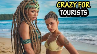 This is life in MAURITIUS, the most exotic country in Africa, crazy about foreign tourists
