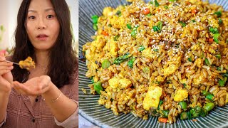 Plant-based Egg Fried Rice Recipe | Vegan Recipes for Beginners & How to Cook Scrambled Tofu