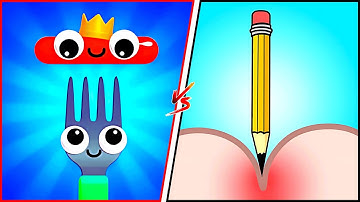 Fork N Sausage vs Tricky Brain Story 🍴🌭🧠😵‍💫 Max Levels Gameplay Walkthrough (Android iOS) NF6K4D