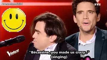 MIKA @ VOICE 7 - 2 "CRAZY" ARTISTS MEET EACH OTHER.. (Funny moment | Eng sub)
