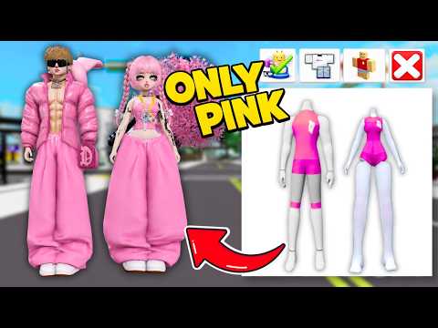 I ONLY WORE PINK ZEPETO OUTFITS in Brookhaven!