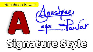 ✅ Anushree Pawar Name Signature Request done