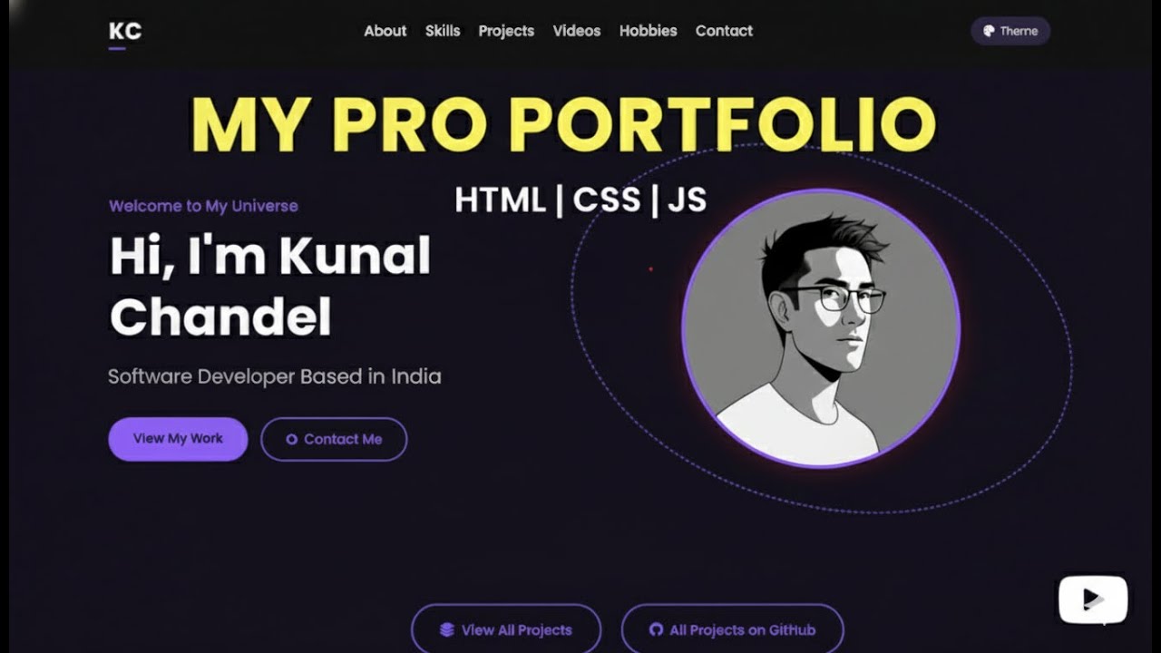 Modern Developer Portfolio Website 2025 | Responsive Design & Custom ...