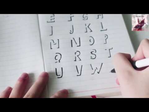 Cách viết chữ 3d đơn giản- How to draw 3d text - YouTube