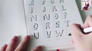 Cách viết chữ 3d đơn giản- How to draw 3d text - YouTube