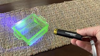 Mini UV Flashlight Review for Uranium Glass and Pet Stains | DARKBEAM