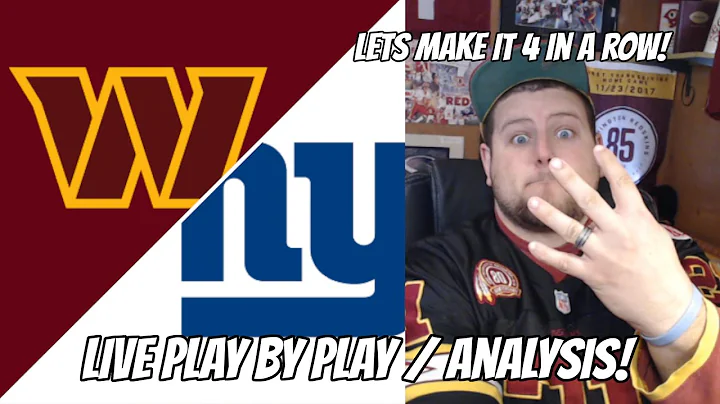 LIVE - Washington Commanders Vs New York Giants - LIVE PlayByPlay/Analy...  - Heinicke vs Jones