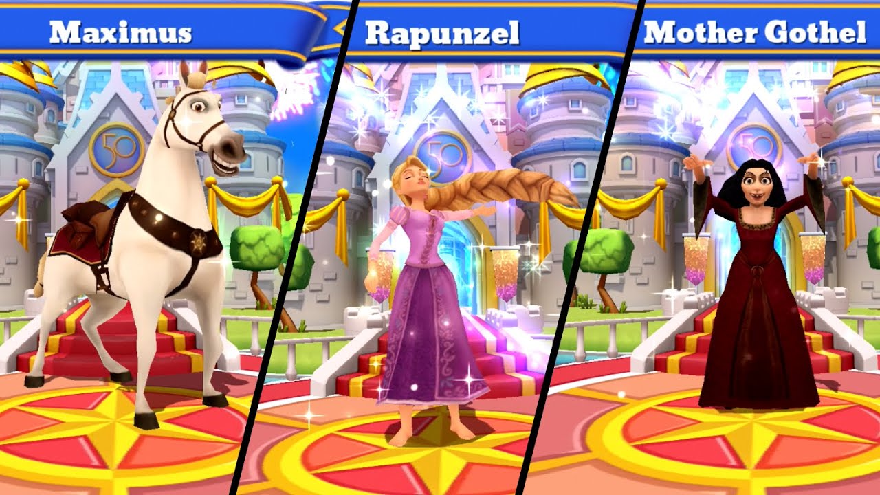 Welcome Screens TANGLED CHARACTERS | Disney Magic Kingdoms