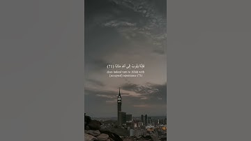 《 ومن تاب وعمِل صٰلحًا فإنهُ يتوبُ الى الله مَتابا》❤️🍃| القارئ ابي ادريس|surah alfurqan#quran #قران