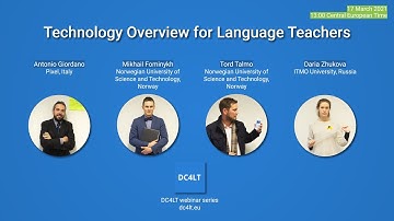 Technology Overview for Language Teachers. DC4LT Webinar Series March 2021