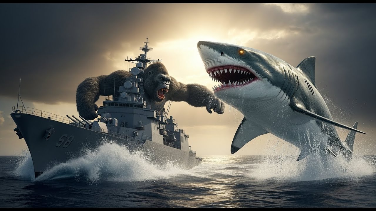 🔥 Kong vs Megalodon Alpha – Epic Titan War Begins!