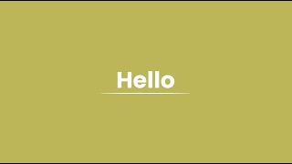 Hello - Capsule
