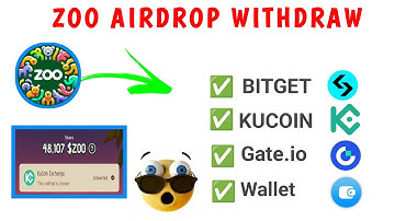 Zoo Airdrop Withdraw/Claiming | Zoo Token Withdraw To Bitget| Zoo Token Withdraw To KUCOIN