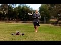 QAV250 Quadcopter in windy conditions. Slight mishap with LOS flight. Gets a bit too far away
